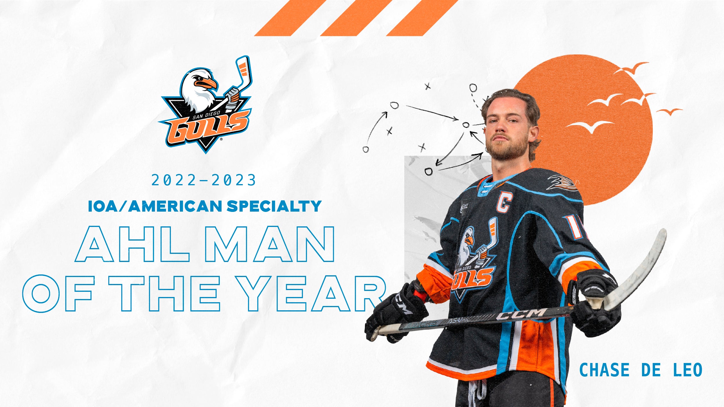 Chase De Leo Named 2022-2023 IOA/American Specialty AHL Man ...