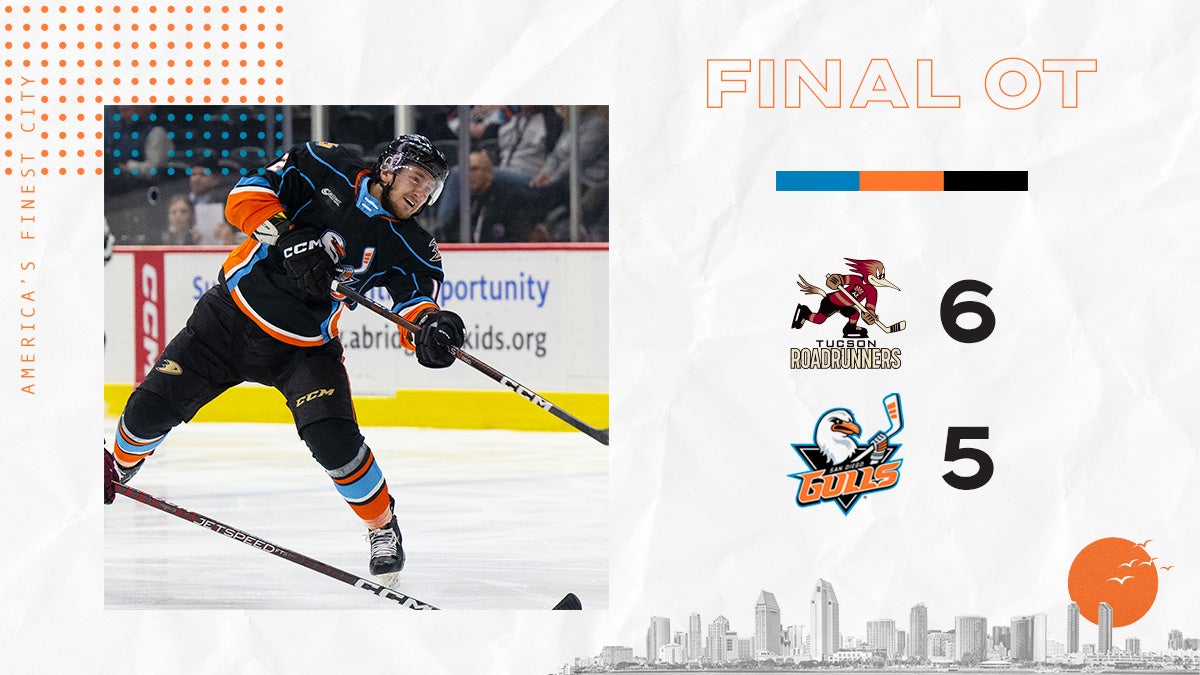 Gulls Earn Point In Back-And-Forth Overtime Loss San Diego Gulls