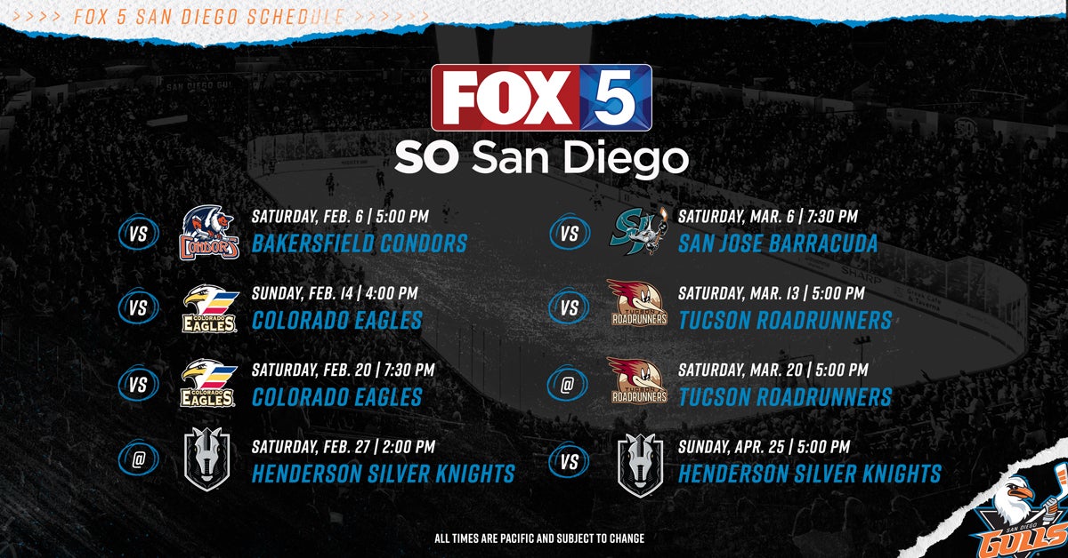 Gulls Regular Season Schedule is Out – NBC 7 San Diego