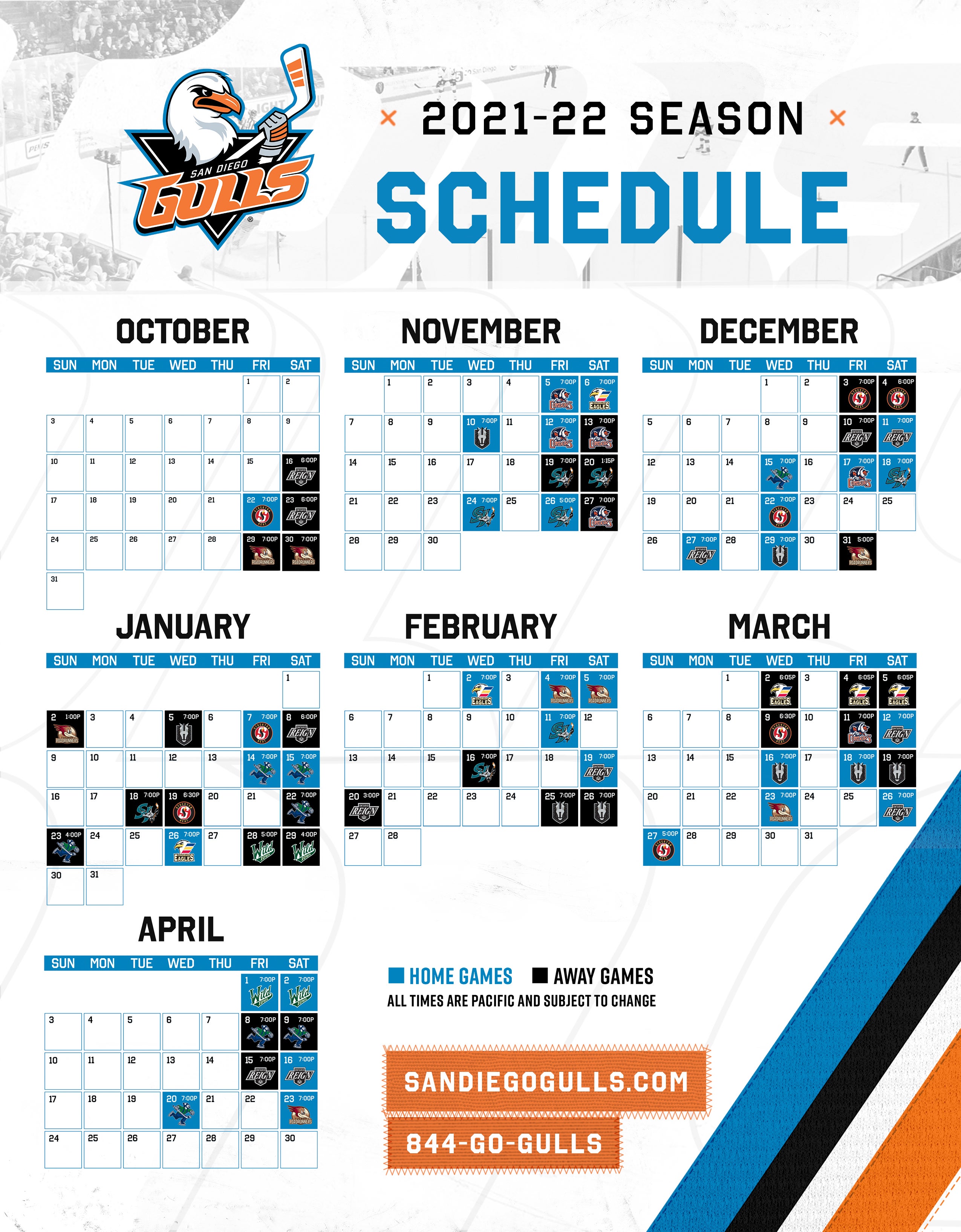 San Diego Gulls Announce 2021-22 Promotional Schedule