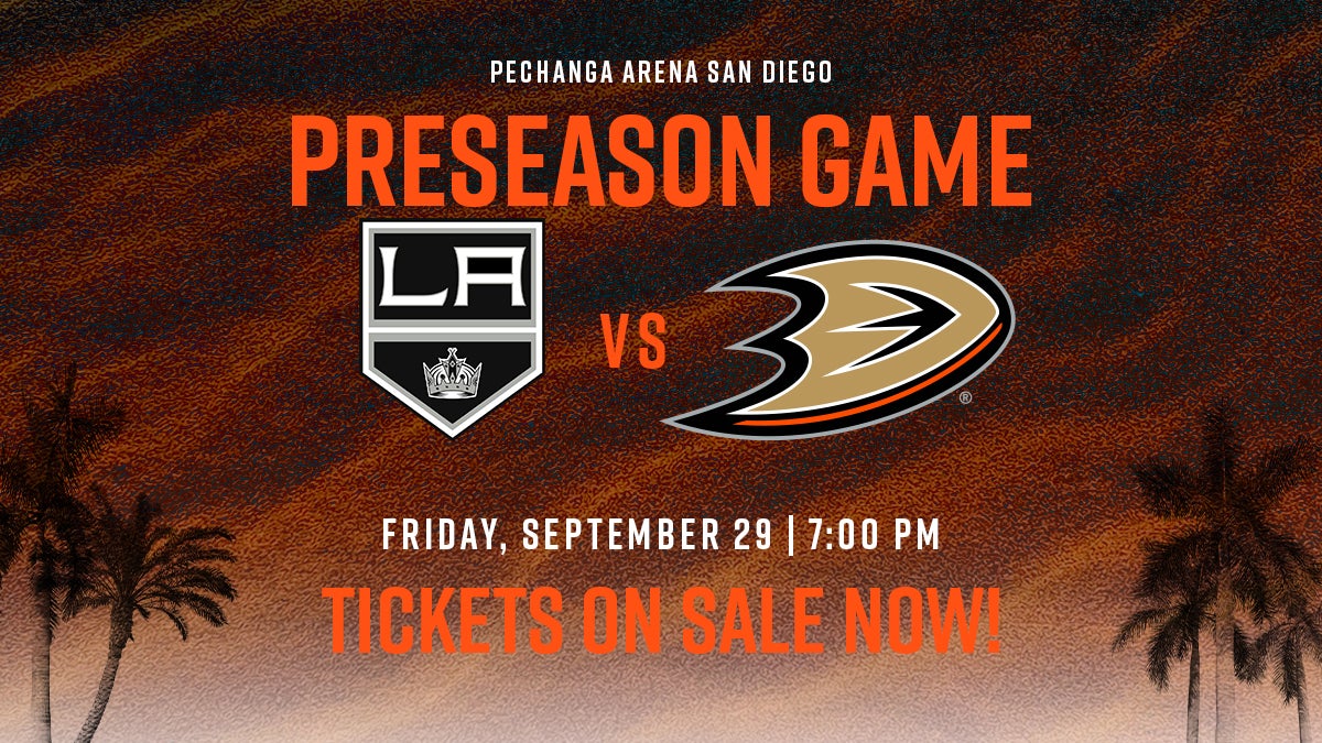 Anaheim Ducks Announce Tickets On Sale For Preseason Contest At