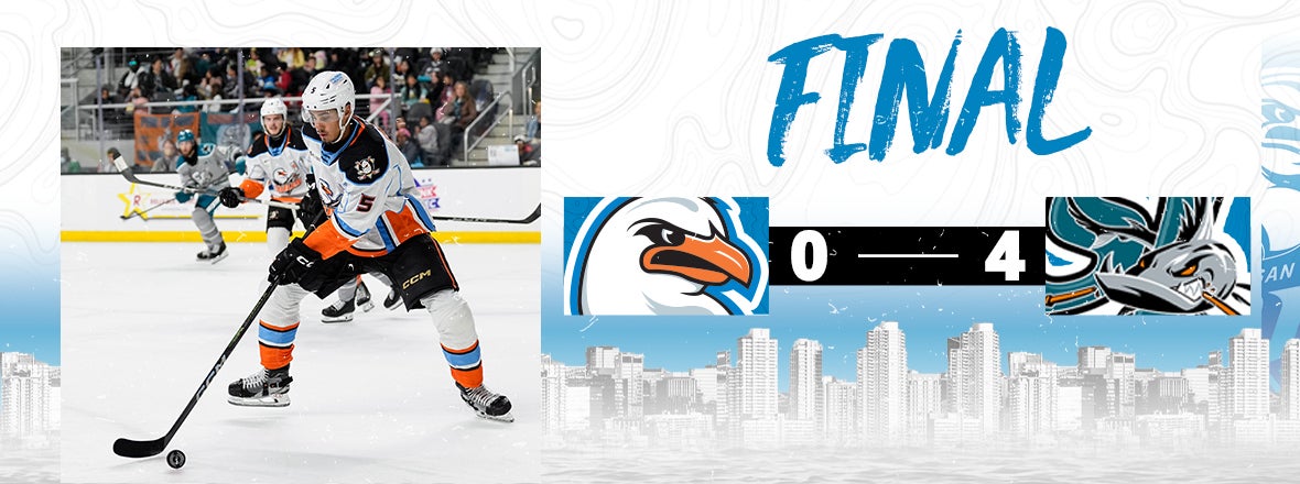 Gulls Can’t Solve San Jose, Fall 4-0 | San Diego Gulls